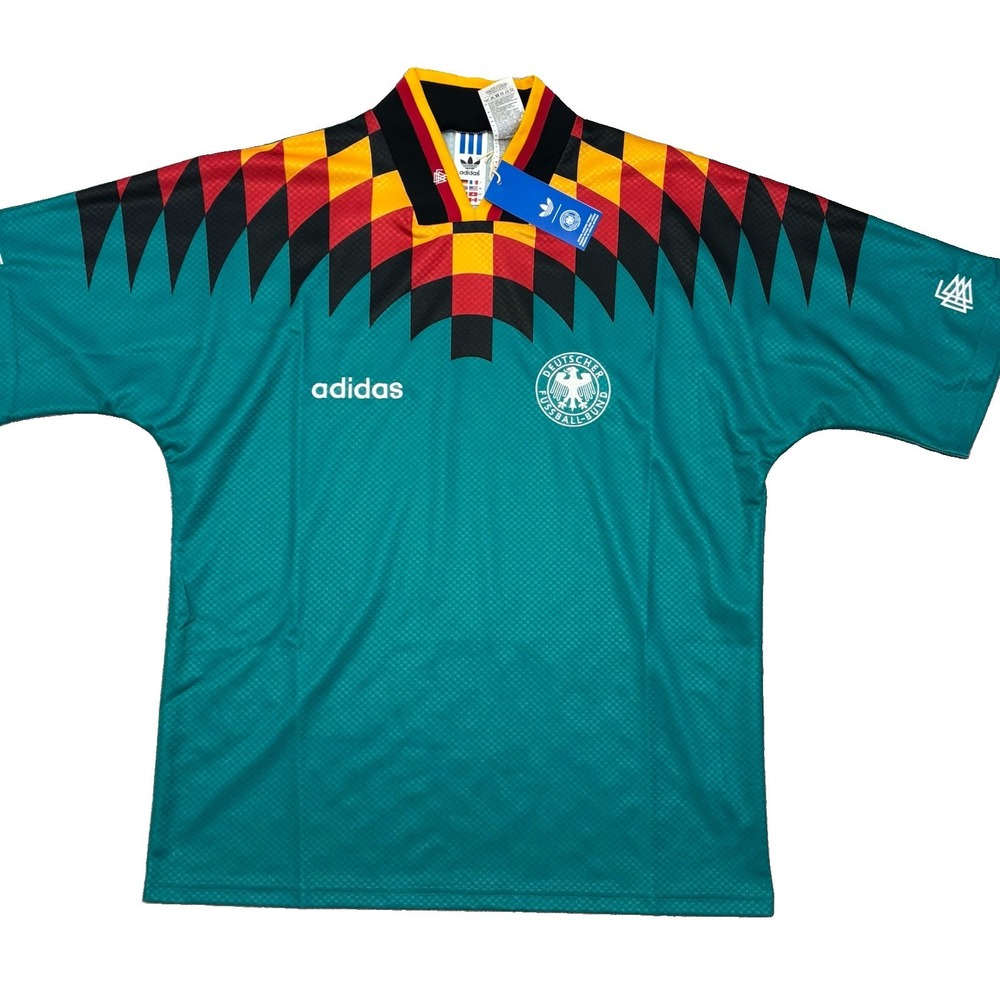 Adidas Germany 1994 Away Retro Soccer Jersey Men's Futbol Fifa Throwback Sz M